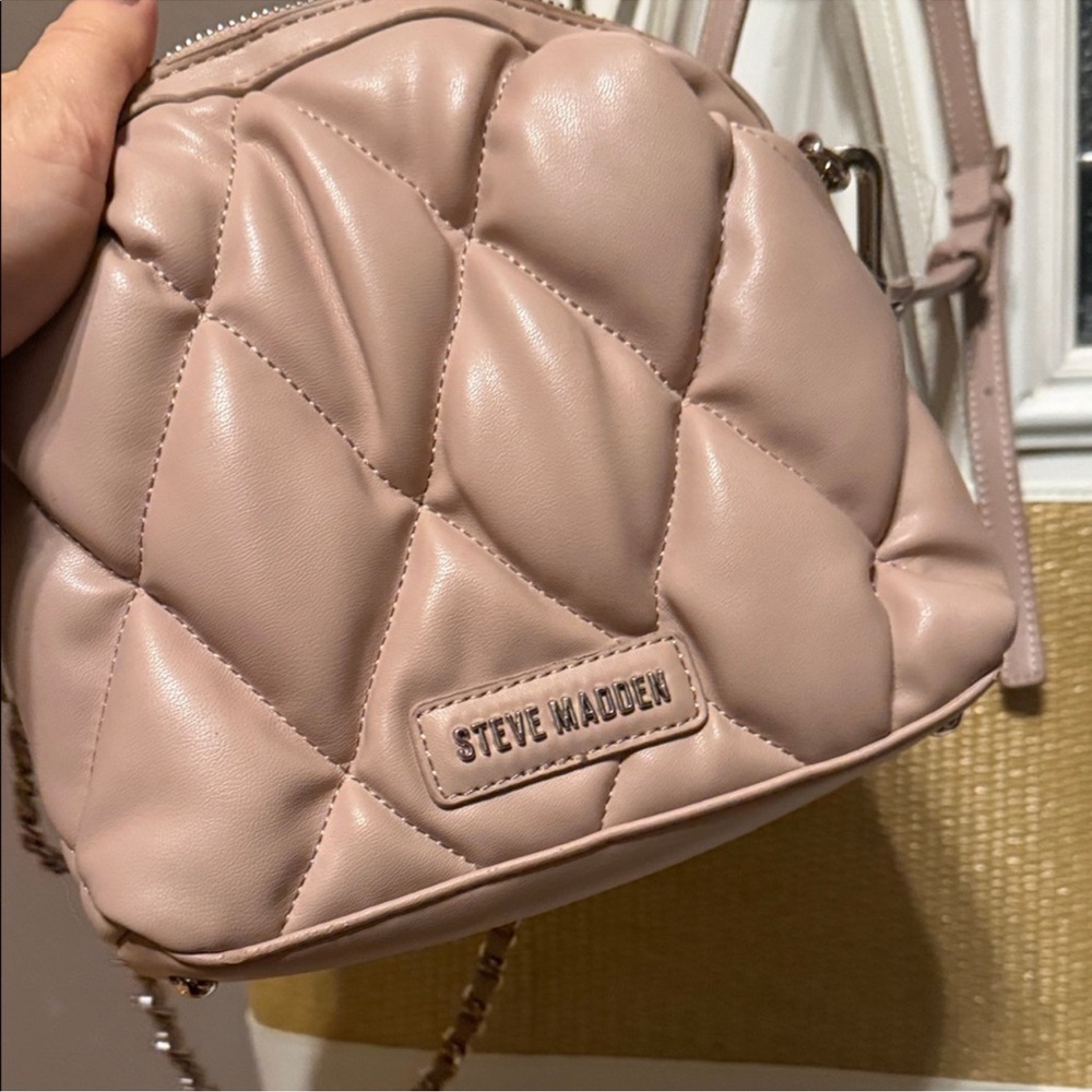 Steve Madden Quilted Pink Crossbody